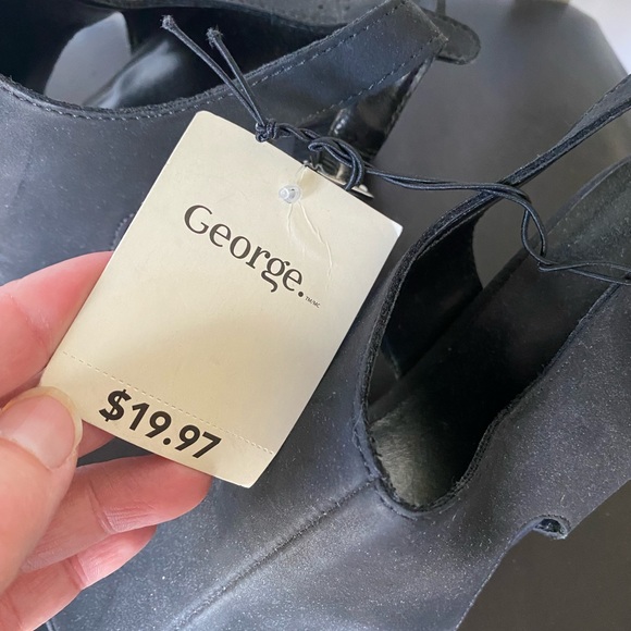 George Sandals Bloc Heel Black - Picture 3 of 4